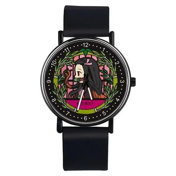 Demon Slayer Nezuko Sanemi Anime Student Analog Watch boxed holiday gift anime peripheral
