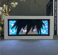 Naruto Uchiha Sasuke 3D Anime LED Light Box illuminated warm glow anime desk lamp decoration