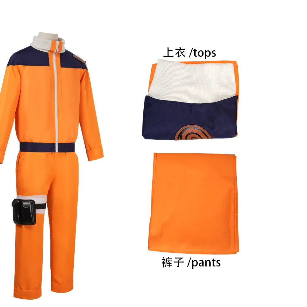 Naruto Uzumaki Orange Cosplay Costume | Genin Outfit