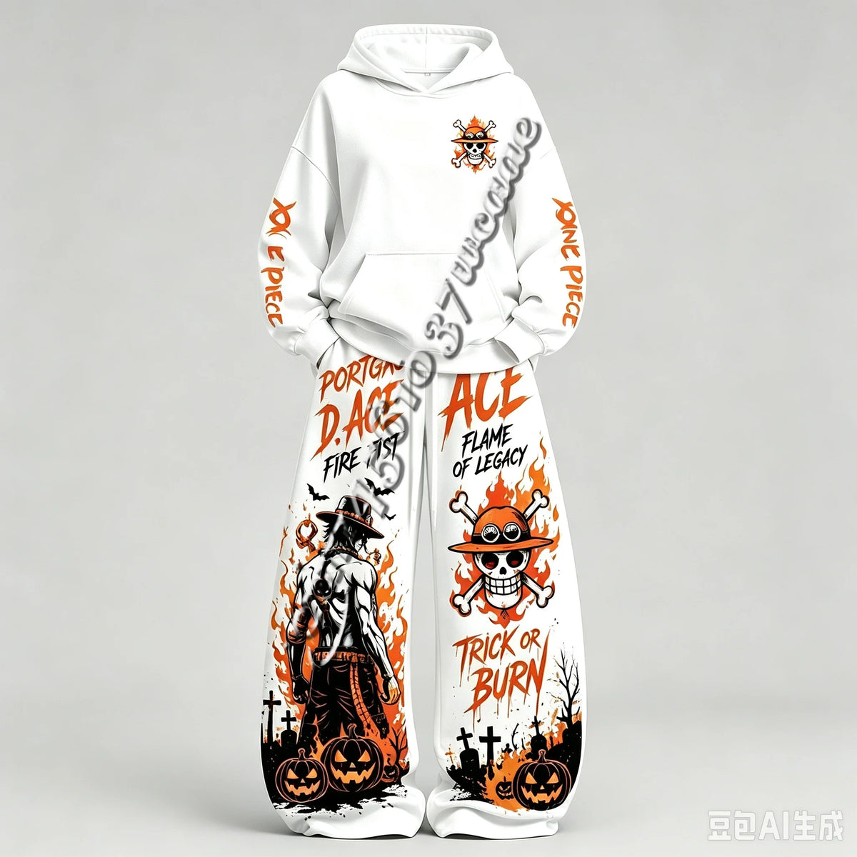One Piece Oversized Hoodie and Pants Set | Unisex