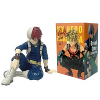 A highly detailed 18cm My Hero Academia Anime Figure made of PVC, featuring action poses of All Might, Deku, and Bakugo for collectors.