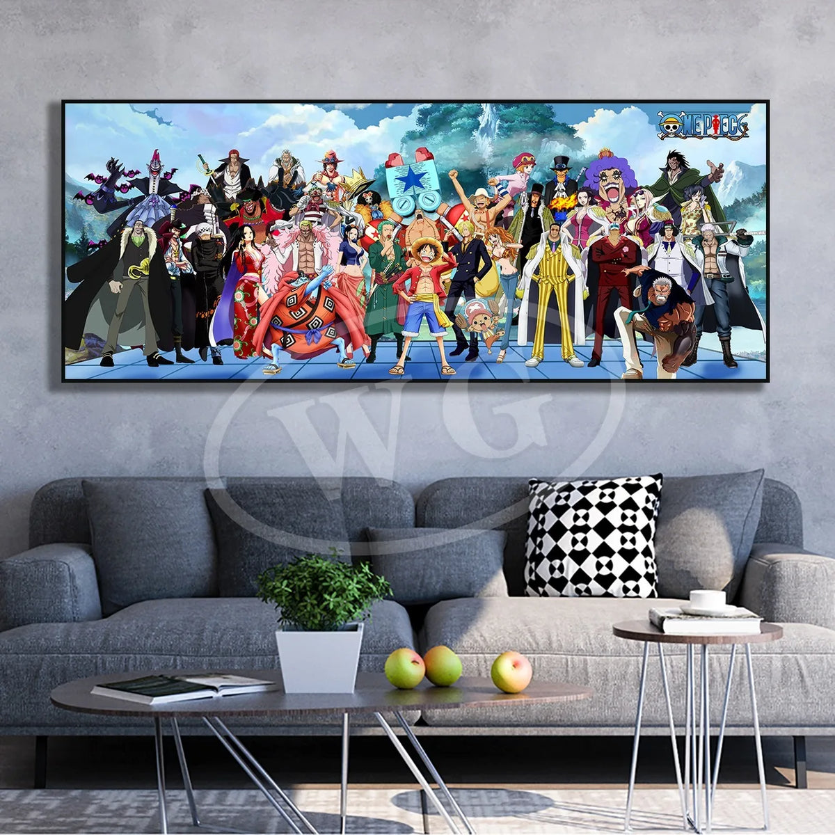 One Piece Decorative Painting | Luffy Zoro Ace Art – Infinite