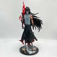 A detailed 32cm Bleach Anime Figure GK model featuring Kurosaki Ichigo in battle pose, available with Ulquiorra Cifer and Toshiro Hitsugaya variants.