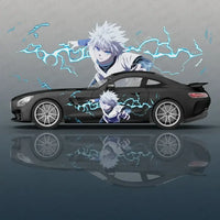 Killua Zoldyck Anime Vinyl Car Decal Side Graphic flower UV fade-resistant universal SUV vehicle