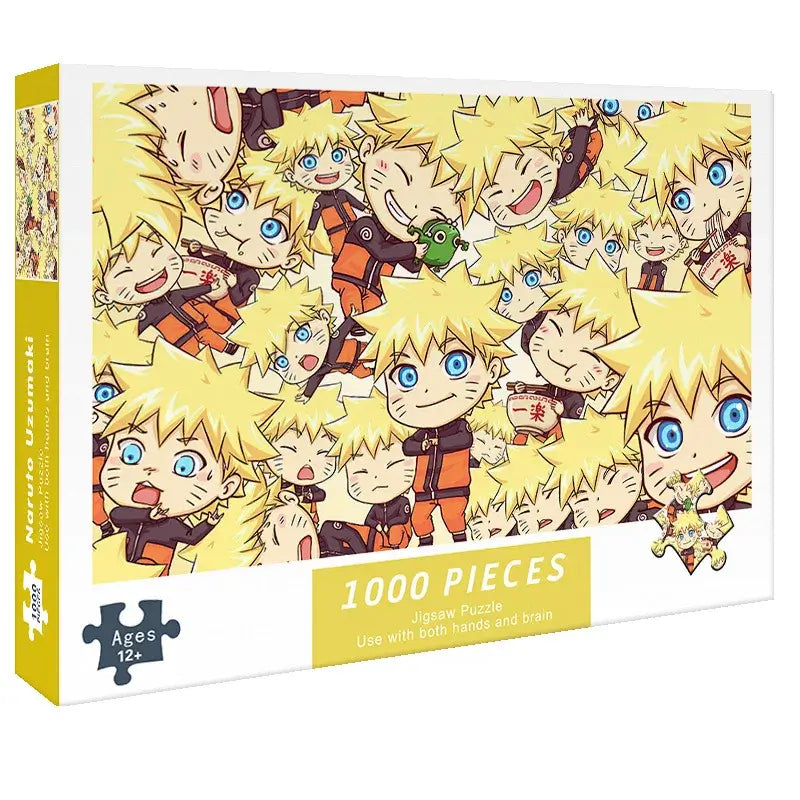 Naruto Anime Whirlpool Puzzle 1000 piece stress relief jigsaw featuring dynamic whirlpool artwork inspired by Naruto