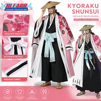 Shunsui Kyoraku BLEACH TYBW Cosplay Costume featuring exquisite printing and premium fabric in a stylish design.