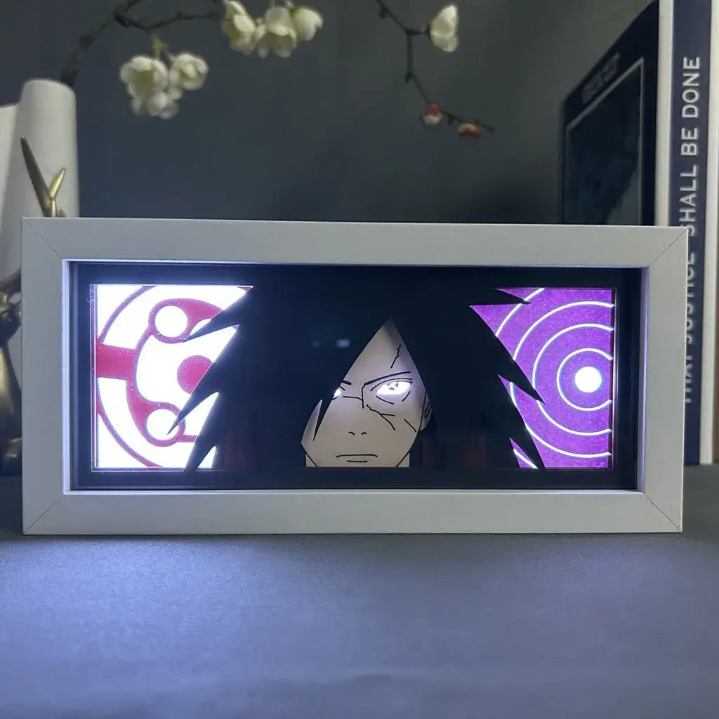 Naruto Uchiha Sasuke 3D Anime LED Light Box illuminated warm glow anime desk lamp decoration