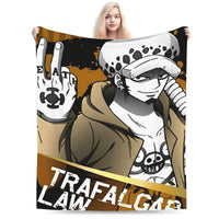 Stay warm with this One Piece Luffy Blanket! 🏴‍☠️ Premium knitted fleece throw for beds and sofas. Soft anime home decor. Shop the trend now!