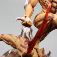 A highly detailed 29cm Eren Jaeger Figure made of premium PVC, showcasing the Attack on Titan protagonist in a dynamic pose for anime desktop decoration.