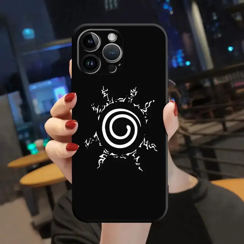 A protective Naruto iPhone Case featuring dynamic anime art, compatible with Apple iPhone 15, 14, 13, 12, 11 and Pro Max models.