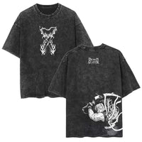 Demon Slayer Rengoku Flame Hashira Anime T-Shirt flat lay breathable cotton casual anime tee