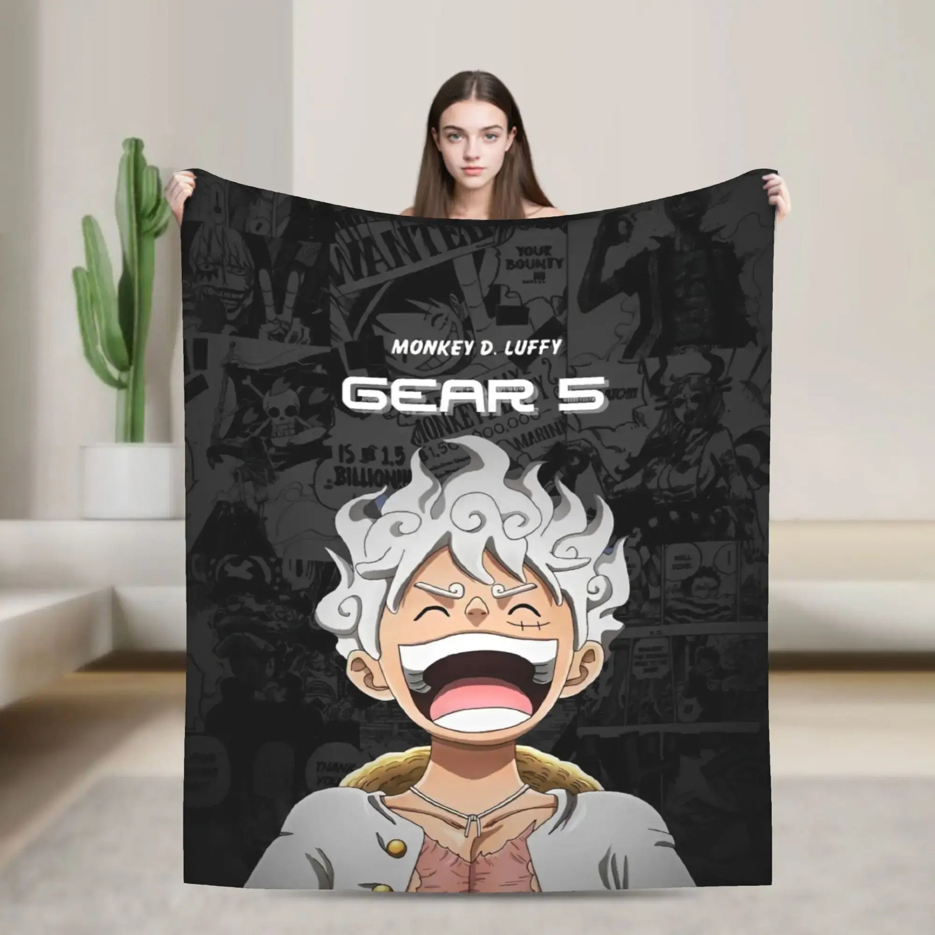Stay warm with this One Piece Luffy Blanket! 🏴‍☠️ Premium knitted fleece throw for beds and sofas. Soft anime home decor. Shop the trend now!