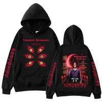 A trendy Demon Slayer Hoodie made of warm fleece, featuring a Harajuku streetwear graphic print for men's and women's autumn fashion.