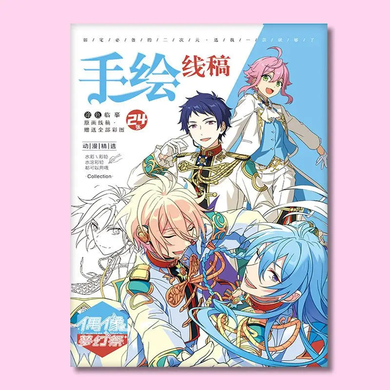 Chainsaw Man Anime Colouring Book multiple pages fan-drawn anime outline sketches colouring