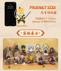 A cute Naruto Pop Mart Blind Box from the Ninkai Taisen Series featuring a collectible chibi anime desktop decoration model.