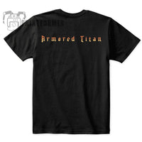 Soft 100% cotton Attack On Titan Armoured Titan T-Shirt featuring a manga graphic of Reiner Braun.