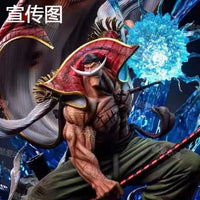 One Piece Whitebeard Naval Battle PVC Figure 38cm luminous Bandai scene model desktop gift