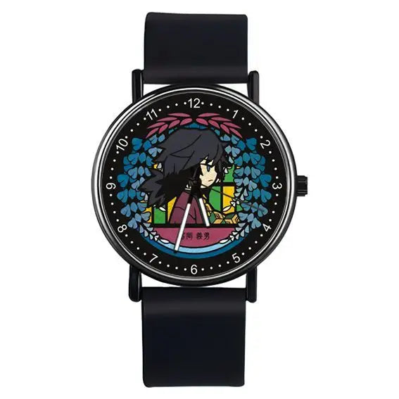 Demon Slayer Nezuko Sanemi Anime Student Analog Watch boxed holiday gift anime peripheral