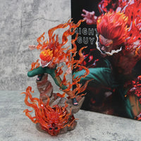 A premium Might Guy Luminous Figure showing the Night Guy Eight Inner Gates attack, glowing vibrantly on a gaming desktop.