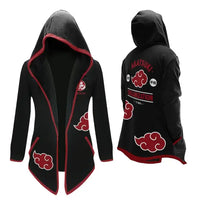 Naruto Uzumaki Cosplay Hooded Cardigan Trench Coat full length spring autumn anime casual jacket