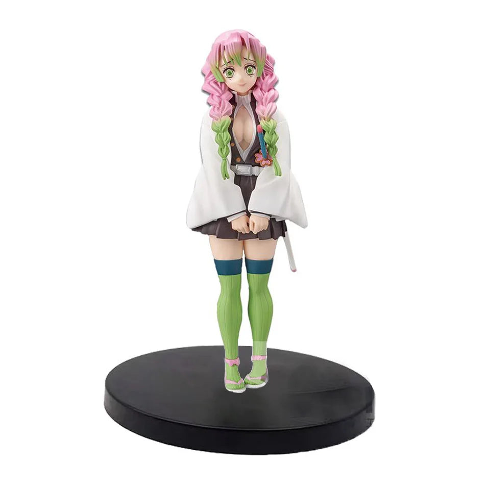 A high-quality Demon Slayer Action Figure PVC model collection featuring Kamado Tanjirou, Agatsuma Zenitsu, and Nezuko in dynamic warrior poses.