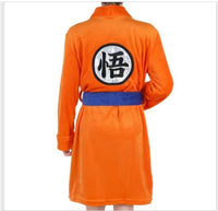 Dragon Ball Goku Flannel Anime Cosplay Bathrobe warm unisex home pajamas autumn winter