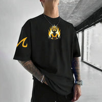Dragon Ball Vegeta Harajuku Oversized Anime T-Shirt retro street unisex loose summer top 2025