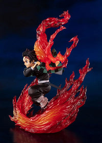 Tanjiro Hinokami Kagura Anime Figure 21CM Demon Slayer statue desktop decoration ornament gift