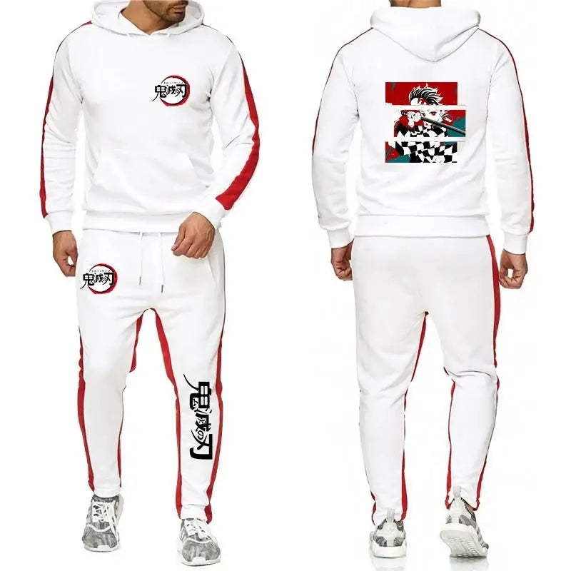 Men's Demon Slayer Two-Piece Tracksuit | Anime Sports Set