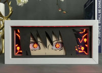 Naruto Uchiha Sasuke 3D Anime LED Light Box illuminated warm glow anime desk lamp decoration
