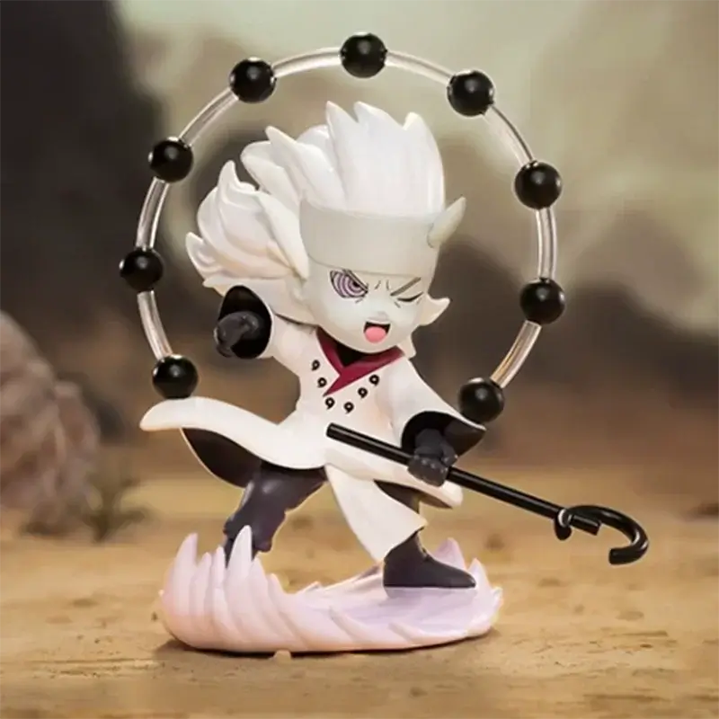 A cute Naruto Pop Mart Blind Box from the Ninkai Taisen Series featuring a collectible chibi anime desktop decoration model.