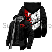 Dandadan Okarun Anime Harajuku Zip Hoodie streetwear winter jacket parka men women long sleeve