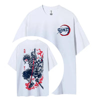 Demon Slayer Kimetsu no Yaiba Anime T-Shirt cotton unisex round neck summer breathable street tee