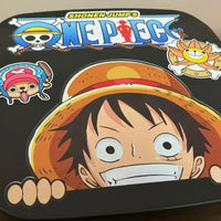 Luffy One Piece Trash Bin Foot Pedal large capacity plastic home bin with cute Monkey D Luffy cartoon design silent slow descent lid bedroom living room