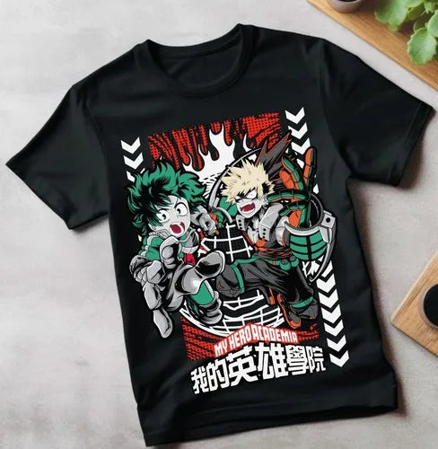 Dabi T-Shirt My Hero Academia Anime Tee 100% cotton unisex short sleeve Boku No Hero Academia villain print breathable US made front view
