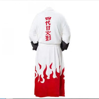 A thick flannel Naruto Akatsuki Robe featuring red clouds and Uchiha Itachi anime styling, designed as a thermal winter bathgown for young adults.
