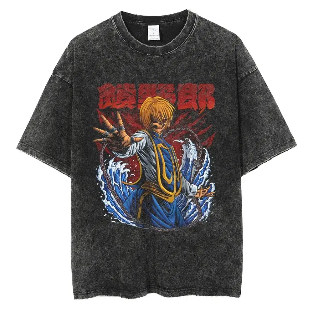 Hunter x Hunter Gon Freecss Print T-Shirt featuring oversized design and vibrant artwork