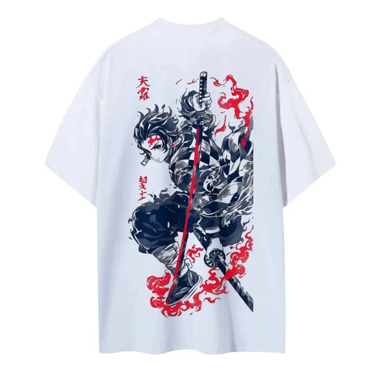 Demon Slayer Kimetsu no Yaiba Anime T-Shirt cotton unisex round neck summer breathable street tee