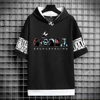 Solo Leveling Anime Graphic T-Shirt Korean Fashion black manga short sleeve men breathable
