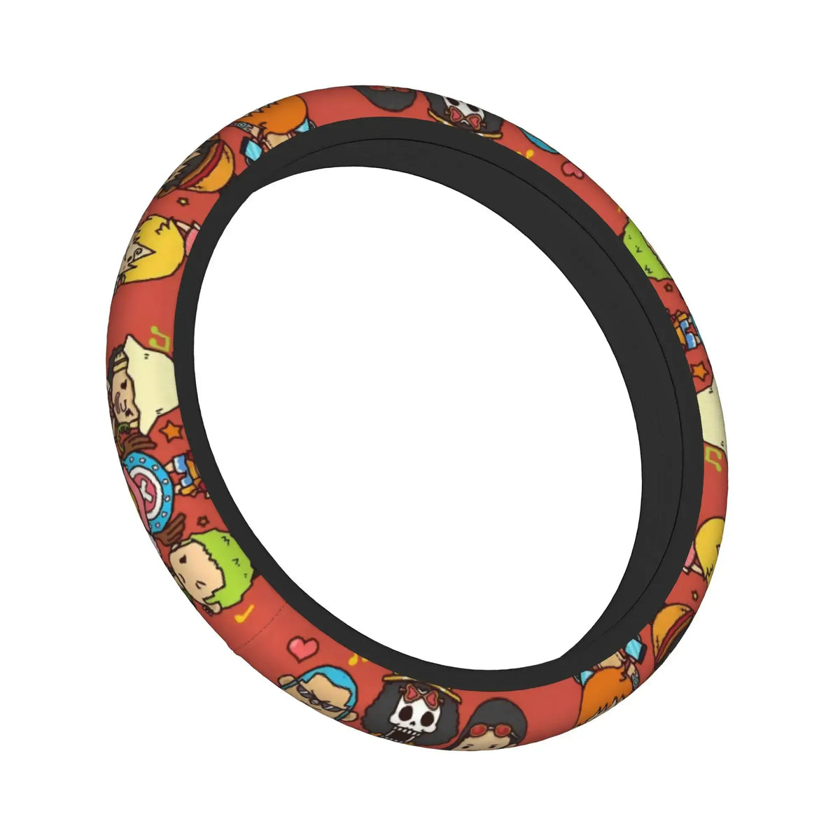 One Piece Luffy Anime Steering Wheel Cover soft elastic 37-38cm car decoration accessory