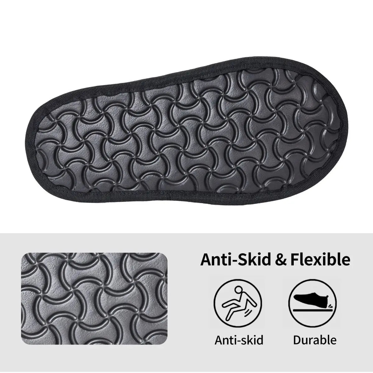 One Piece Luffy Memory Foam House Slippers side profile memory foam sole anime winter slippers