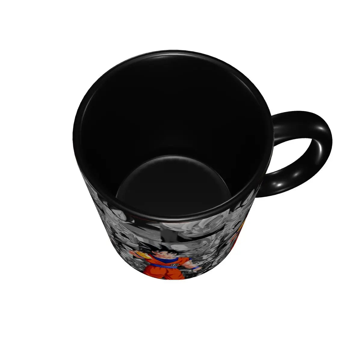 A colorful Dragon Ball Gift Mug featuring cartoon Goku anime art, designed as a durable water cup and birthday gift for children.
