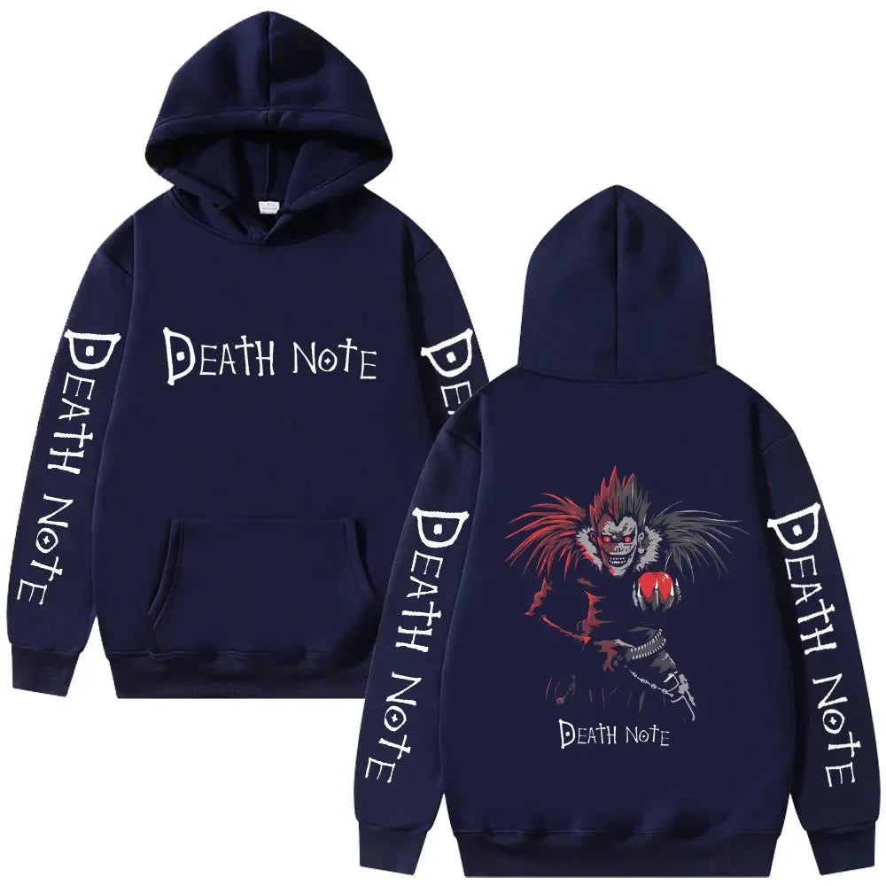 Death Note Ryuk Vintage Oversized Hoodie | Fleece Streetwear
