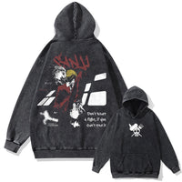 One Piece Vintage Washed Oversized Hoodie | Cotton Streetwear