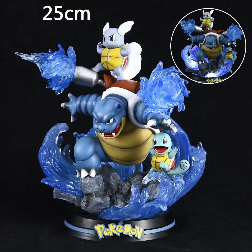 Detailed Pokemon Anime Figures made of PVC, featuring luminous Charizard, Gengar, and Eevee designs for collectors and home decoration.