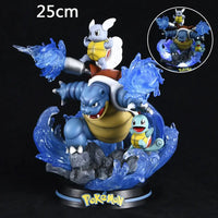 Detailed Pokemon Anime Figures made of PVC, featuring luminous Charizard, Gengar, and Eevee designs for collectors and home decoration.