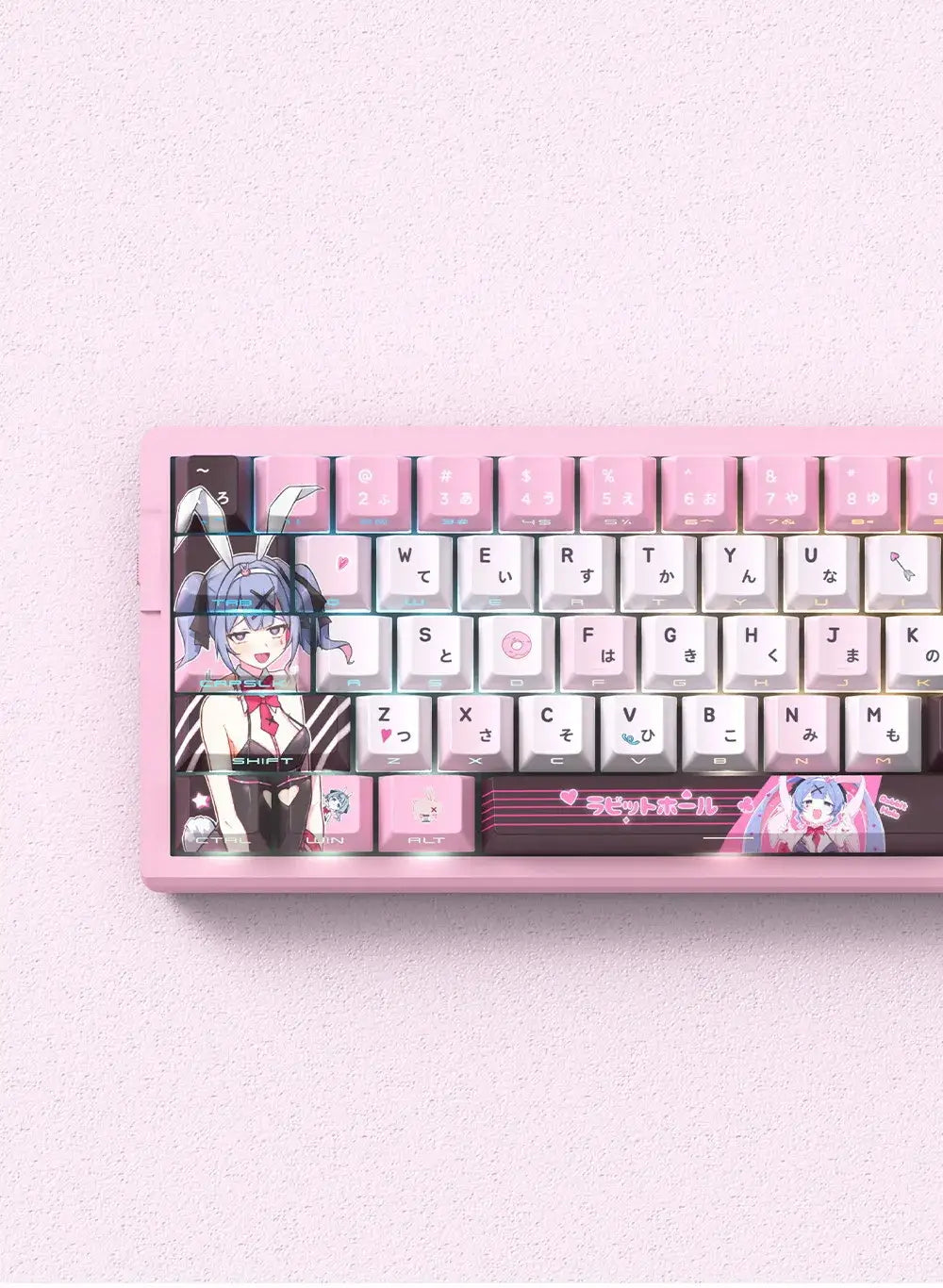 Miyu 129-Key OEM PBT Translucent Keycaps side-engraved 5-side thermal sublimation custom mechanical keyboard