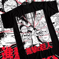 A stylish Levi Ackerman T-shirt made of soft cotton, featuring a Shingeki no Kyojin anime graphic pattern for men and women.