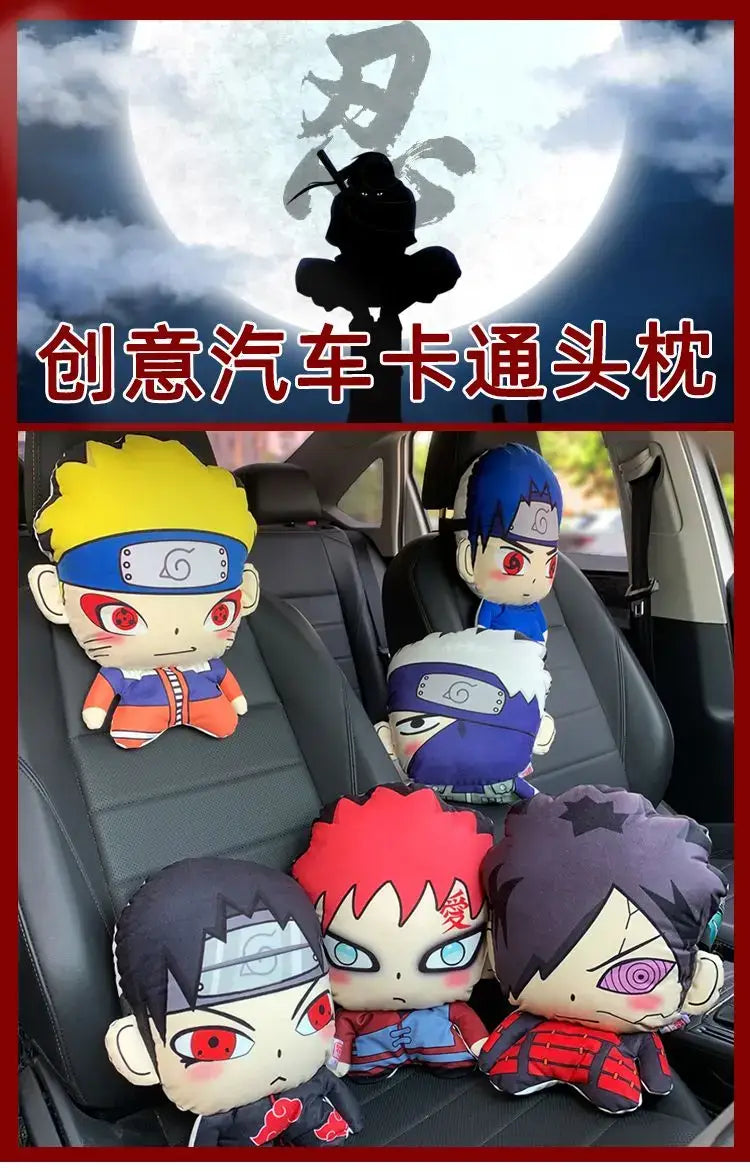 Naruto Anime Car Neck Pillow Headrest packaged anime car gift Uzumaki Naruto neck cushion