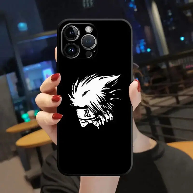 A protective Naruto iPhone Case featuring dynamic anime art, compatible with Apple iPhone 15, 14, 13, 12, 11 and Pro Max models.